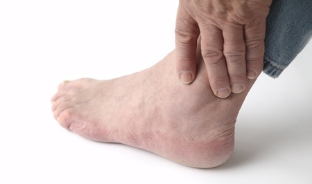 severe pain in ankle and heel